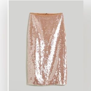 NWT Madewelll Sequin Midi Skirt